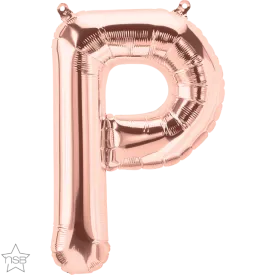 16" Letter P - Rose Gold