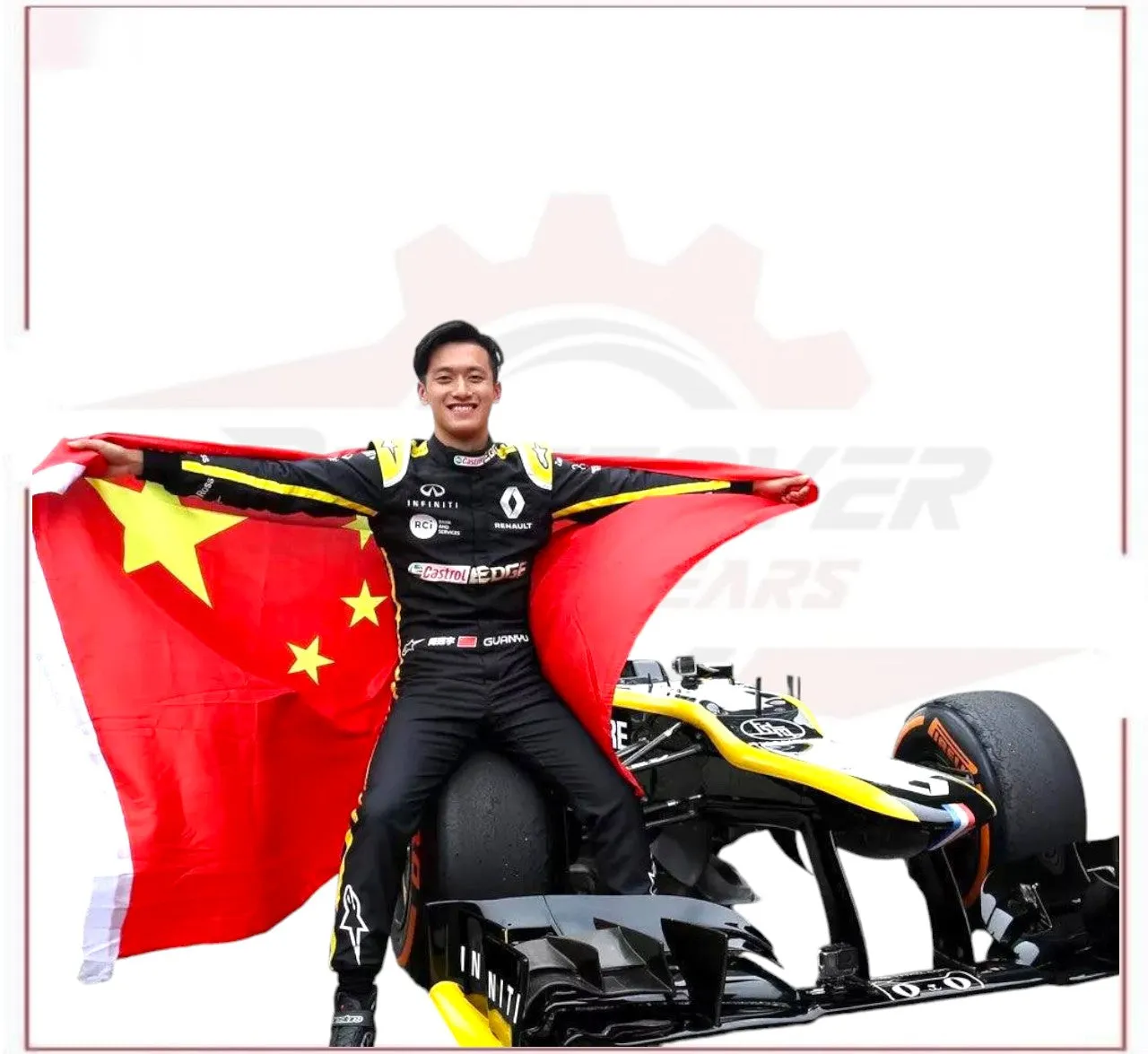 2019 New Zhou Guanyu Renault F2 Race Suit