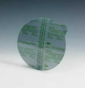 3M™ Microfinishing PSA Film Disc 468L, 30 Mic 3MIL, Type E, 4 in x NH,
Die 400BB