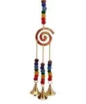 7 Chakra Spiral Brass Wind Chime 12"