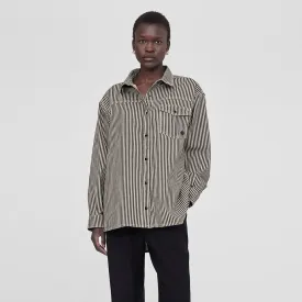 ANINE BING Sloan Shirt | Railroad Stripe