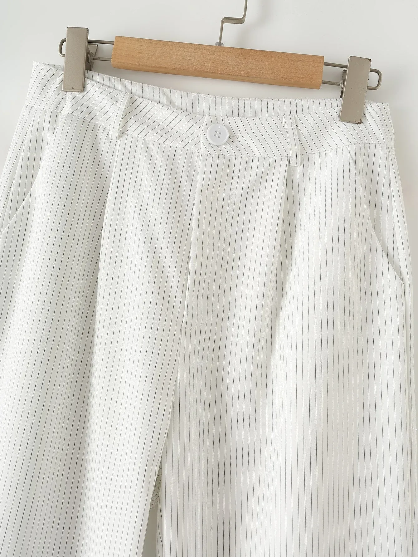 Autumn Women Clothing Striped Business Suit Tailored Work Pant Suit