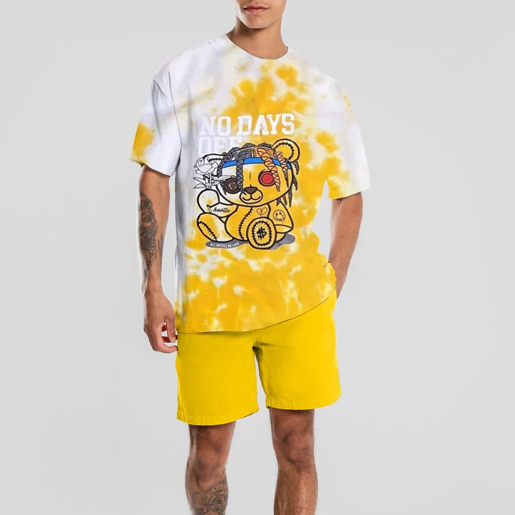 Casual printed shorts suit