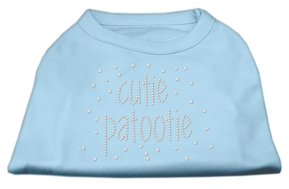 Cutie Patootie Rhinestone Shirts Baby Blue LG (14)