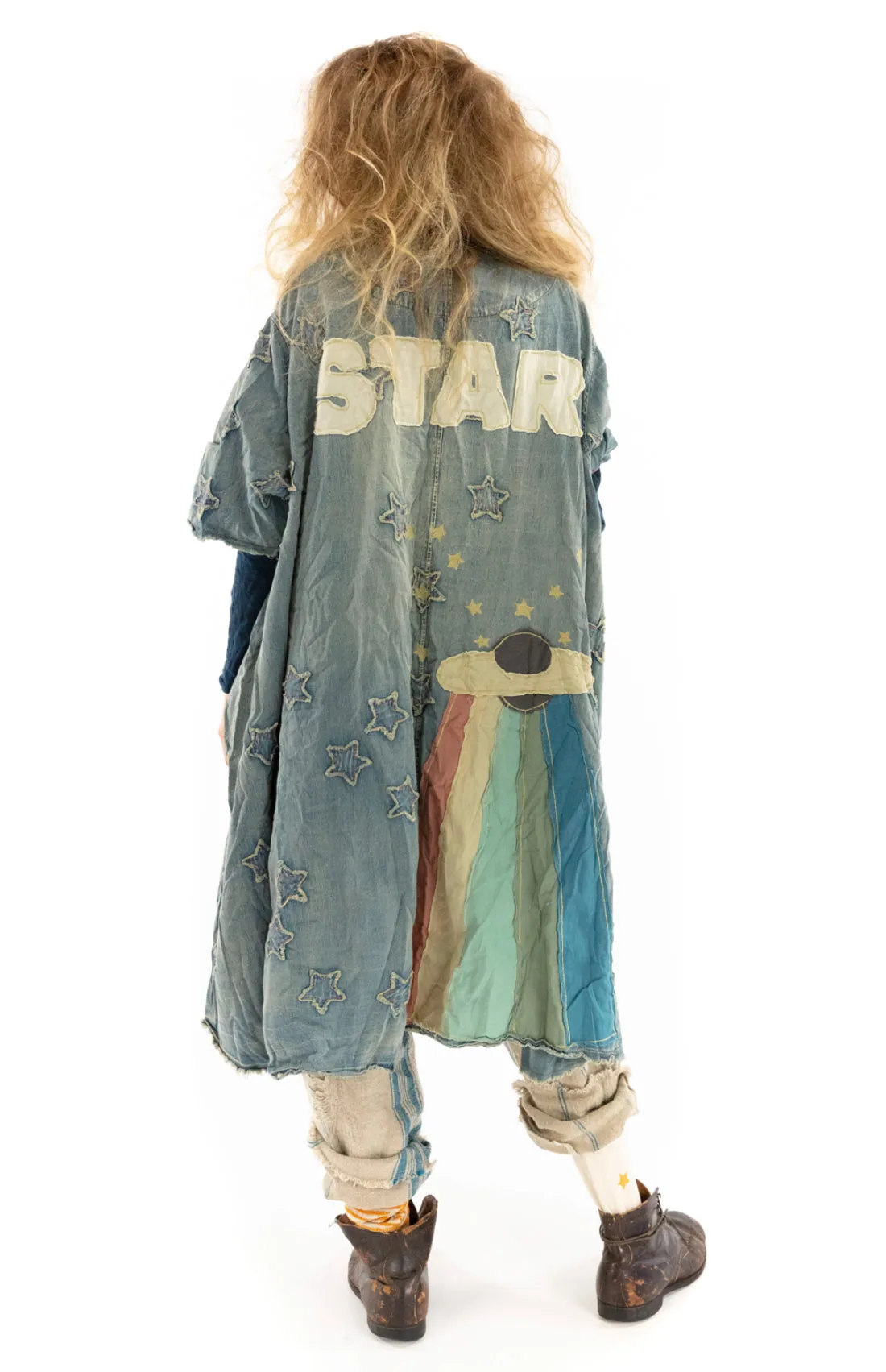 Denim Star Appliqué Kimi Coat