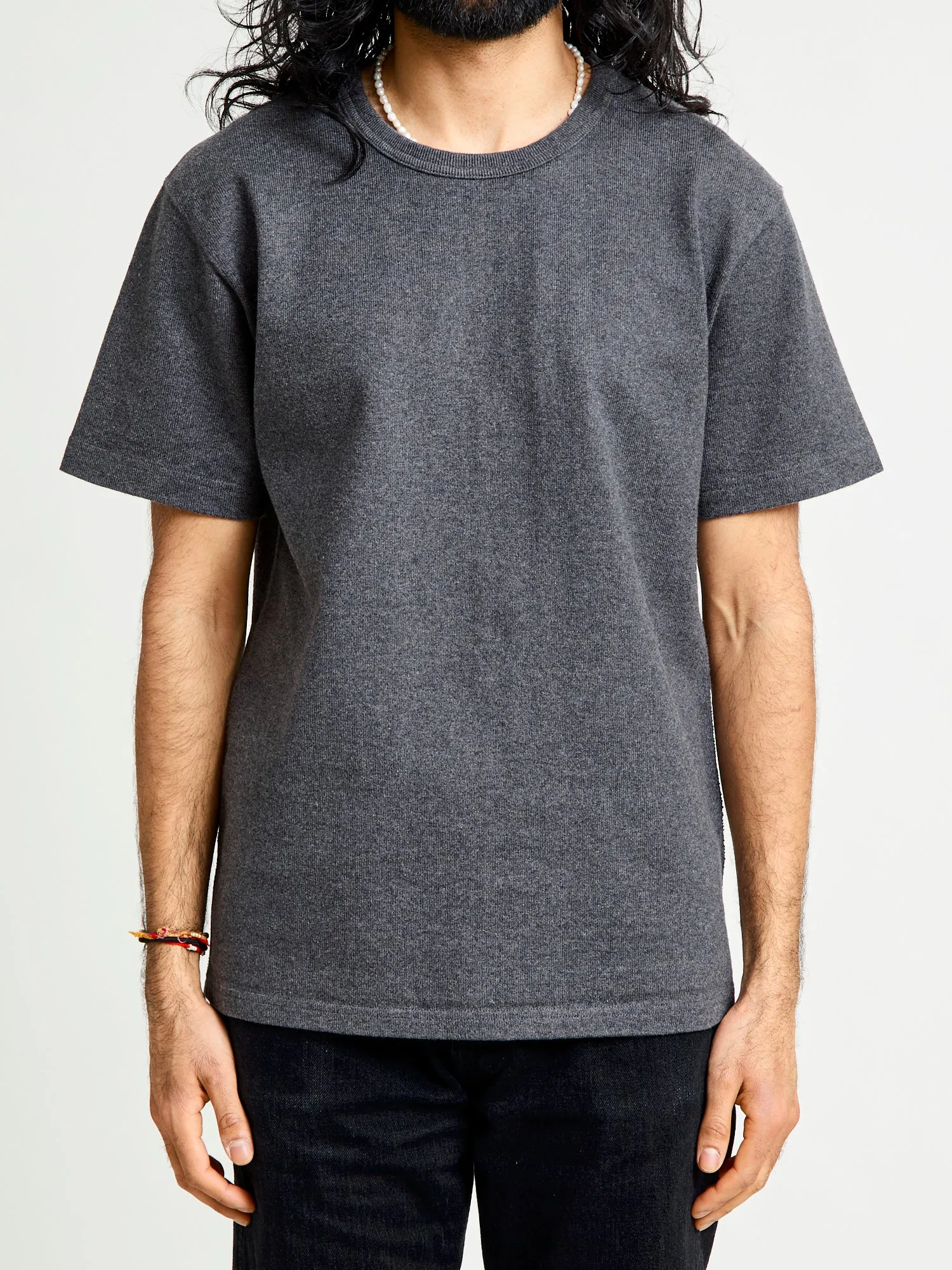 Double Heavyweight 12.1oz T-Shirt in Charcoal