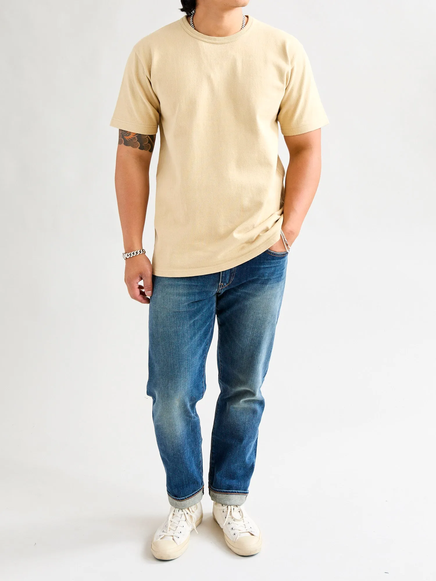 Double Heavyweight 12.1oz T-Shirt in Sand