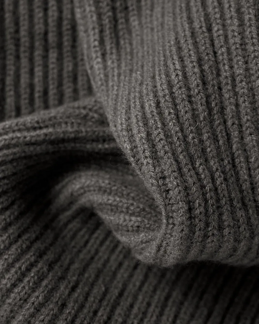 Grey Camel Hair Shawl Collar Cardigan