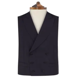 Hayward Navy Pinstripe Super 150s Waistcoat
