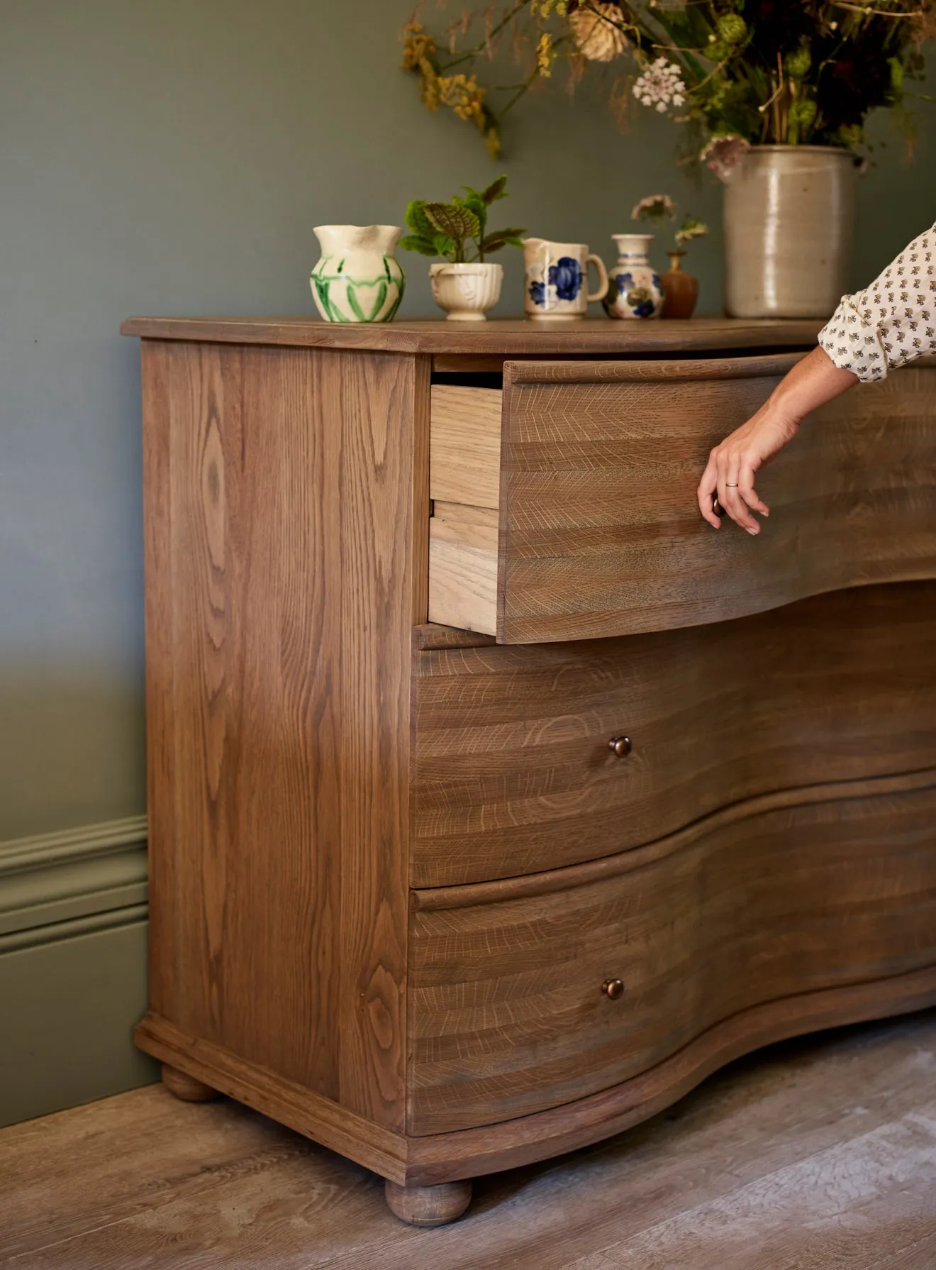 Iris Oak Chest of Drawers