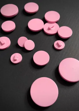 Just So Shank Button, Pink - various sizes
