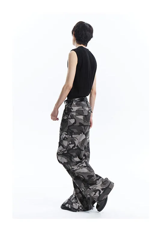Loose Silhouette Wide Leg Casual Pants