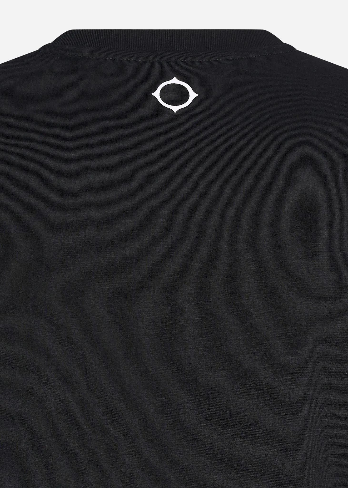 MA.Strum block print tee - jet black
