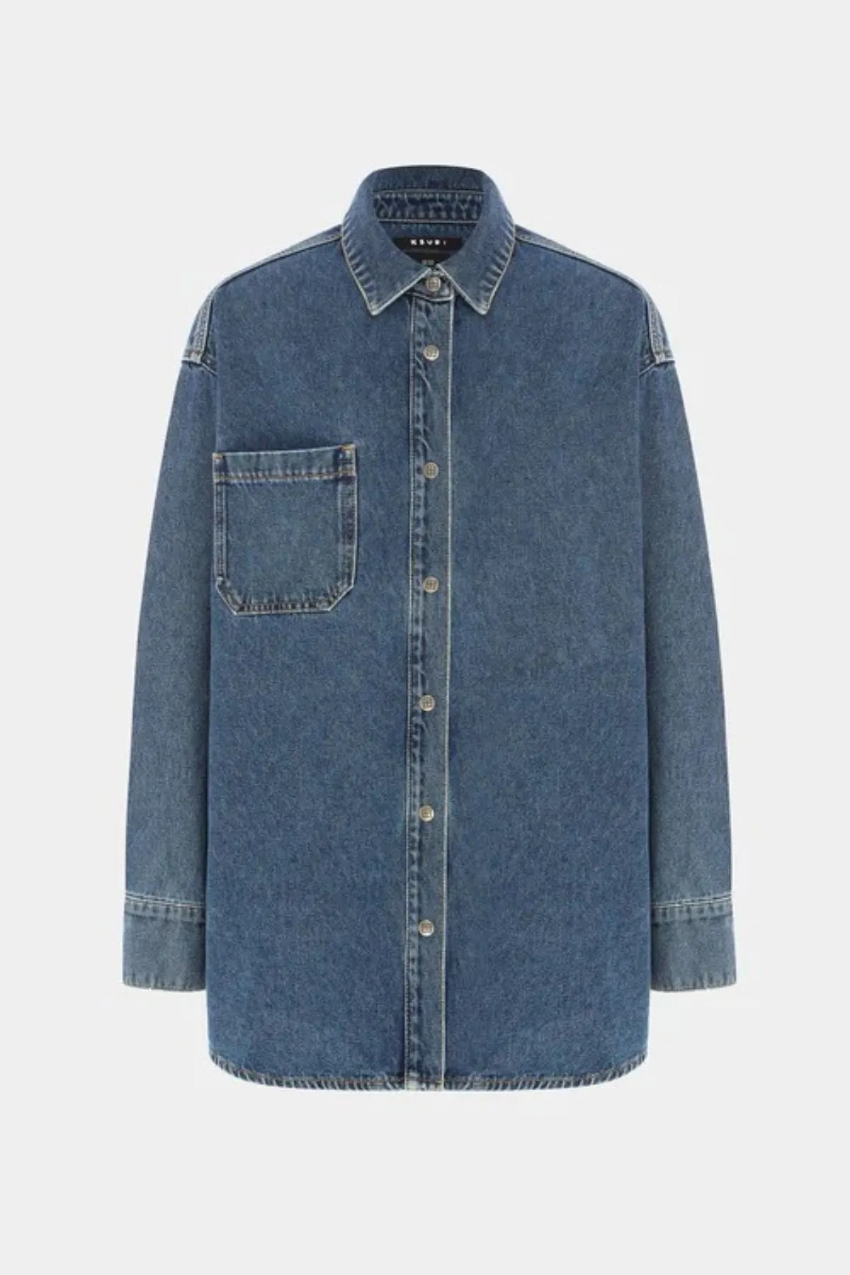 OVERSIZED LONG SLEEVE SHIRT SUBWAY DENIM