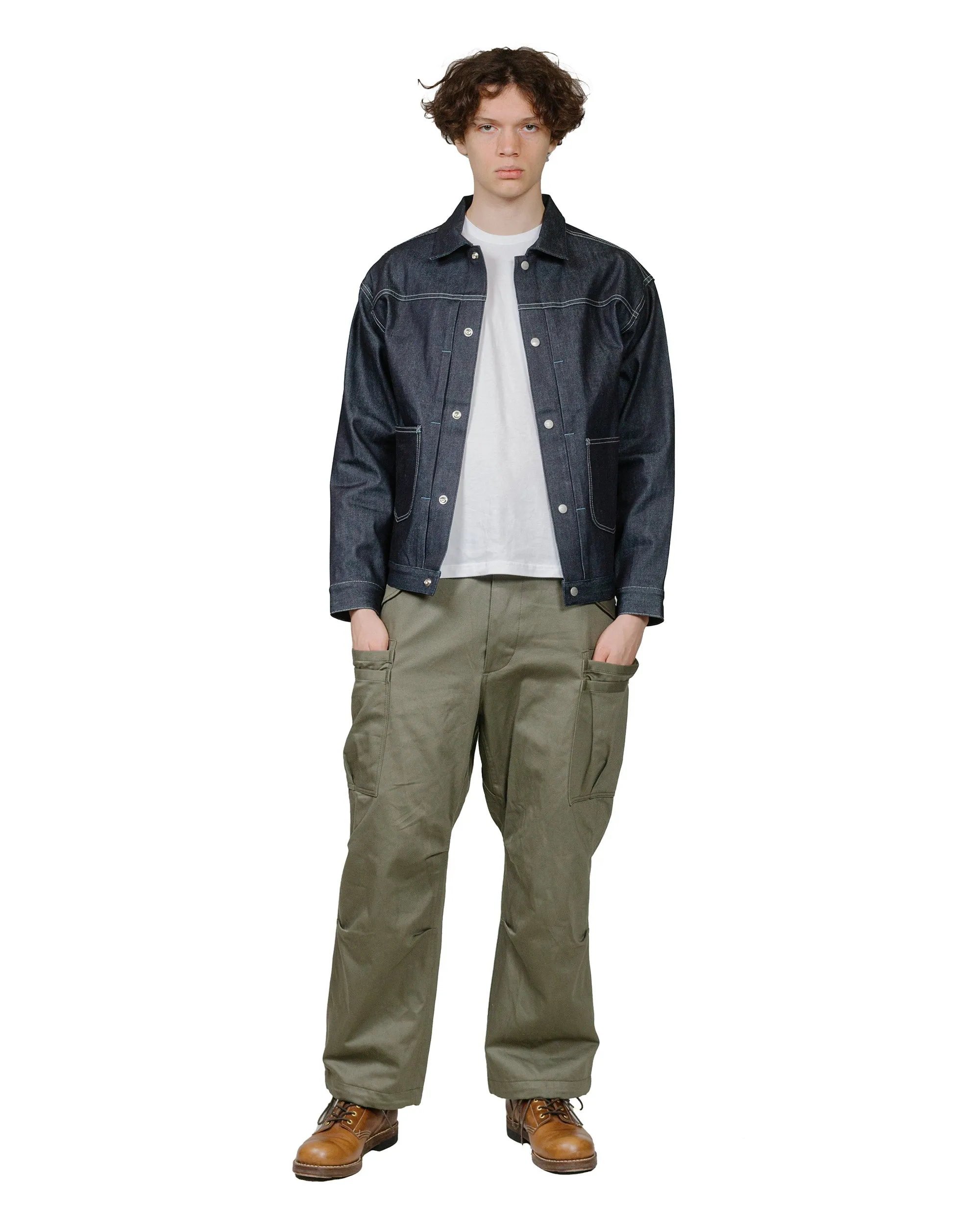 Sassafras Gardeners Jacket 13oz Slab Denim Indigo