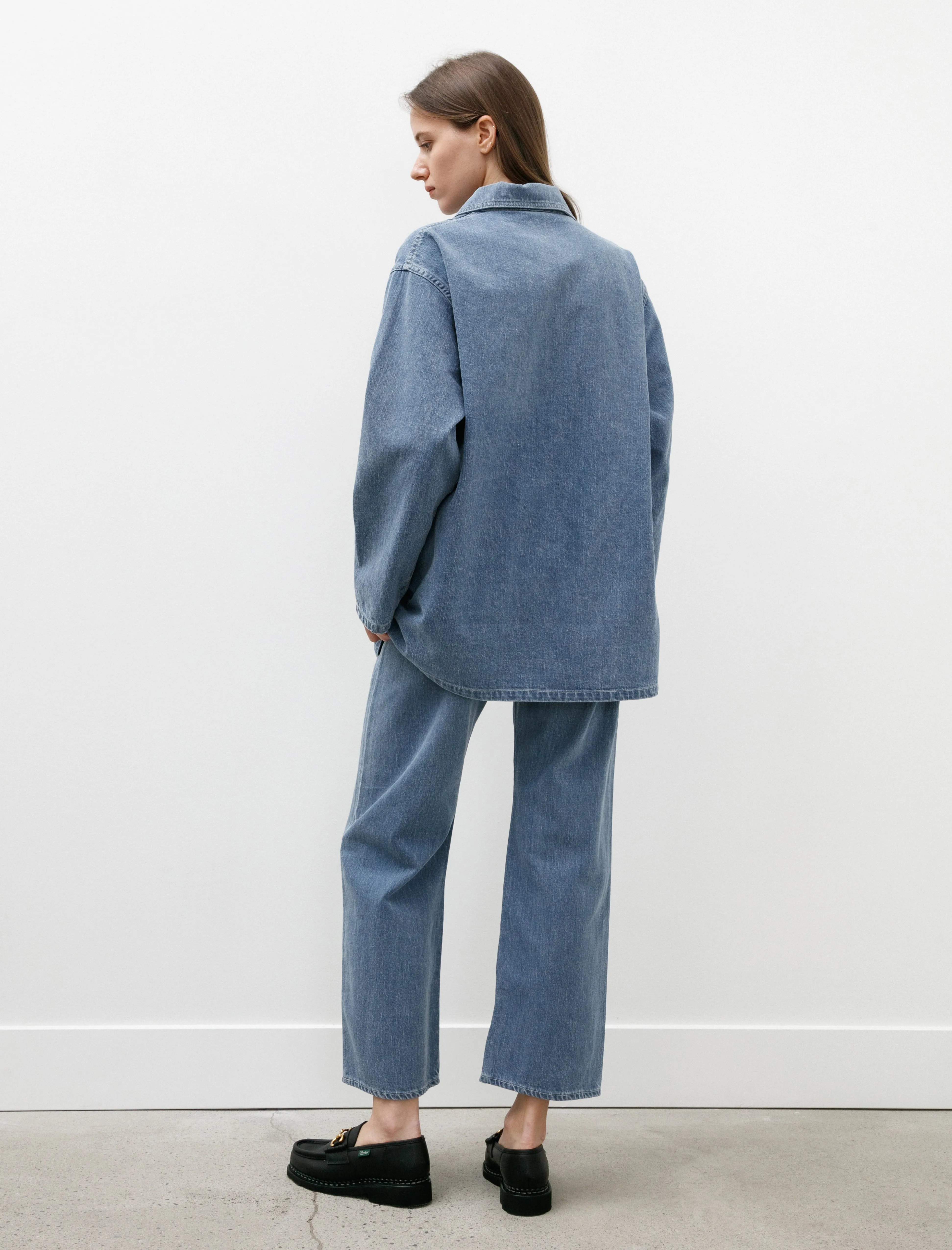 Selvedge Faded Light Denim Shirt