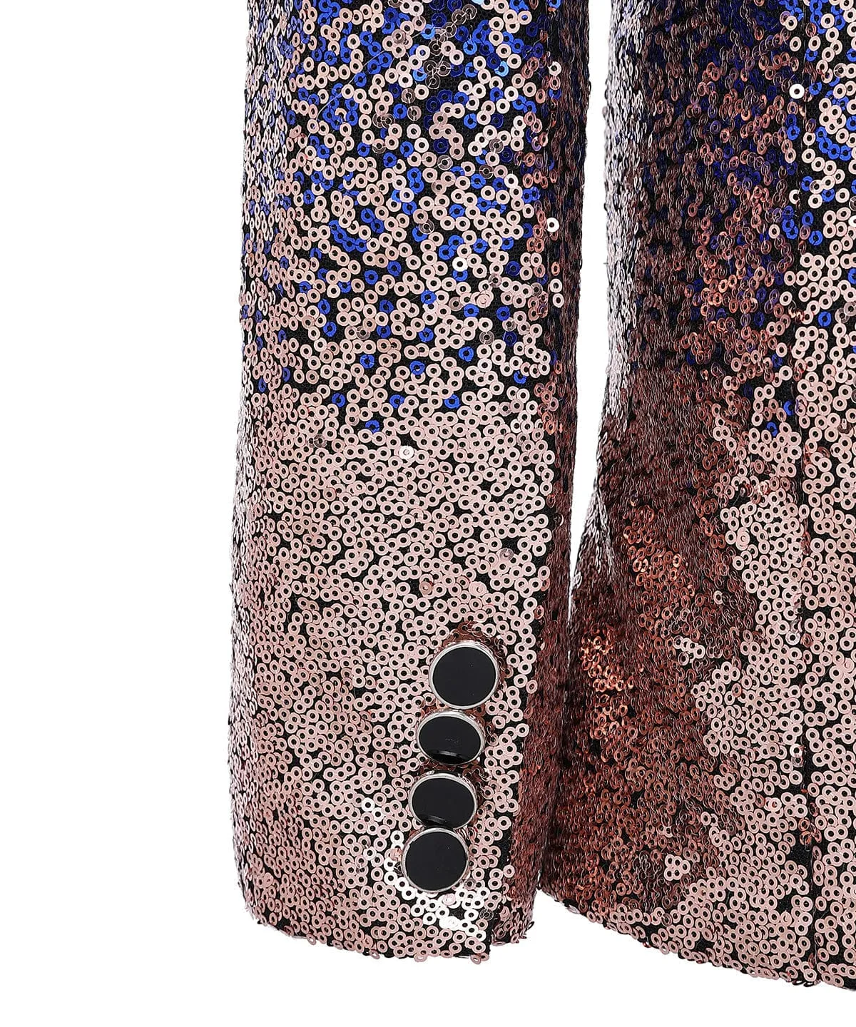 Sequins Formal Peak Lapel 3 Pieces Mens Suit Tuxedos (Blazer vest Pants)