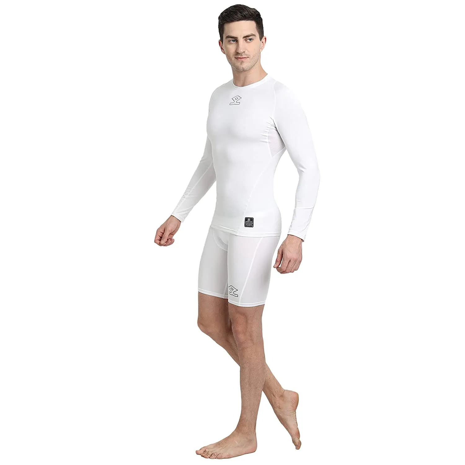 Shrey 1759 Intense Compressions Shorts ,White