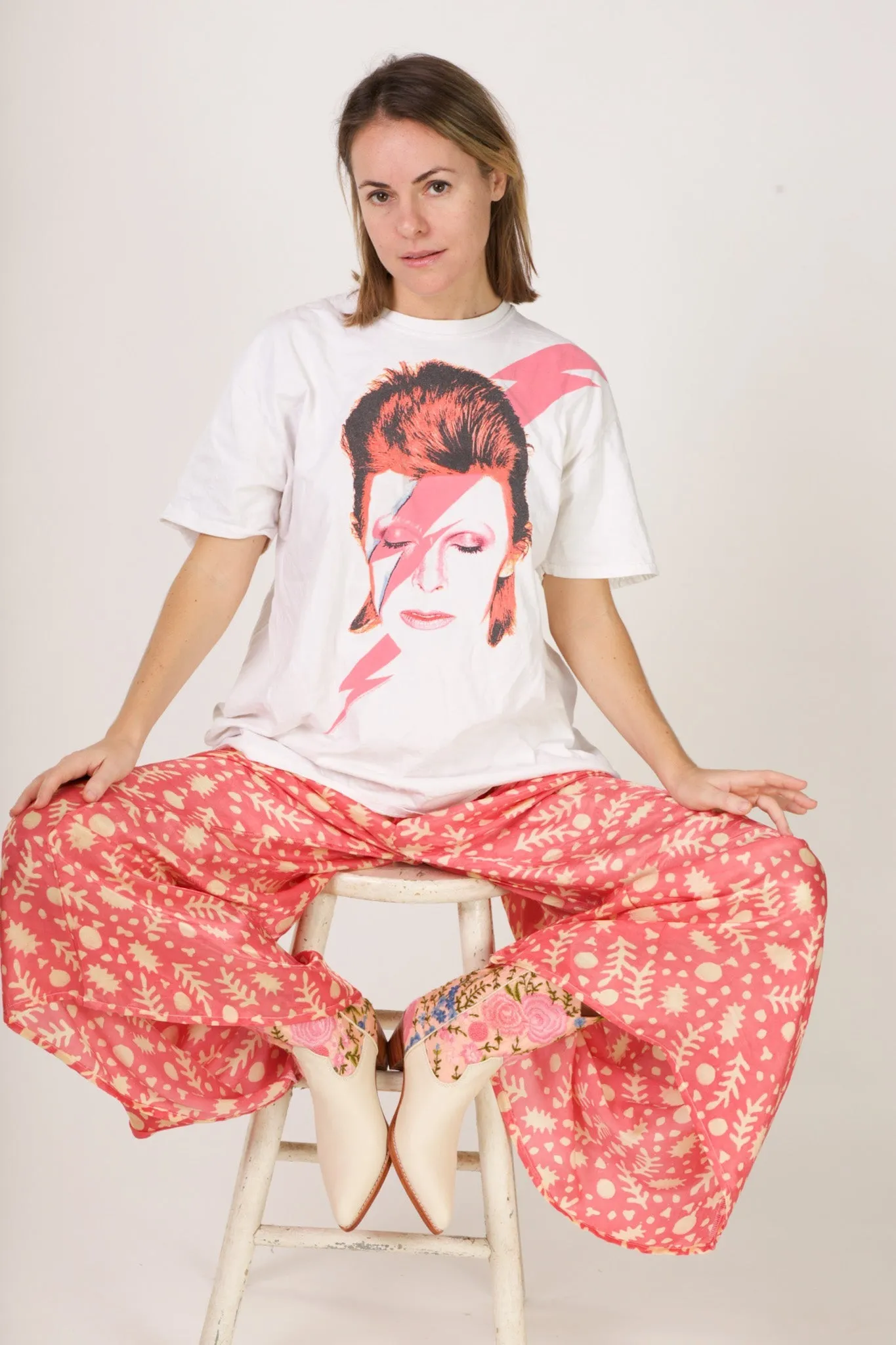 SILK WIDE LEG PANTS AMIRA