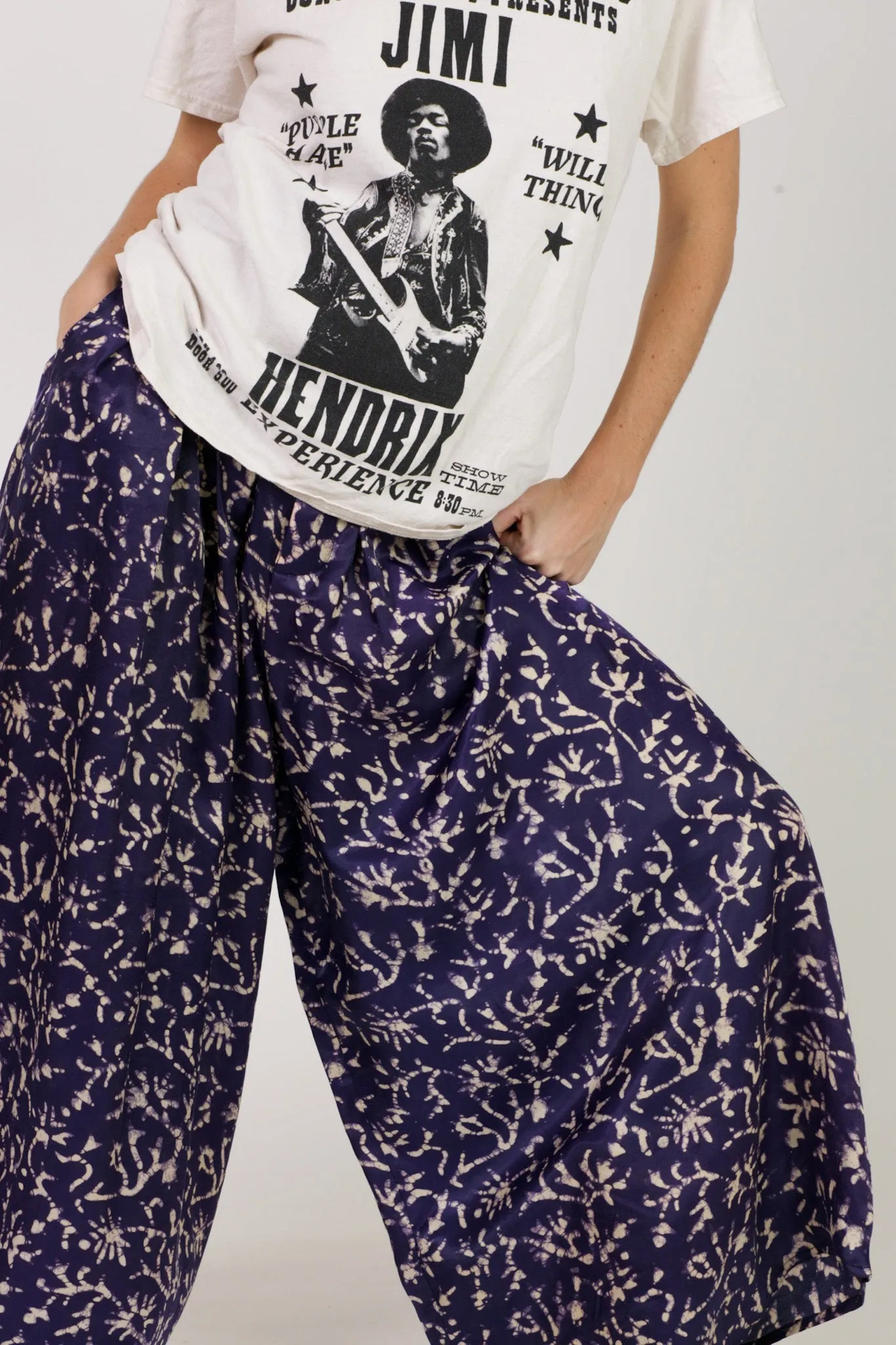 SILK WIDE LEG PANTS AMIRA