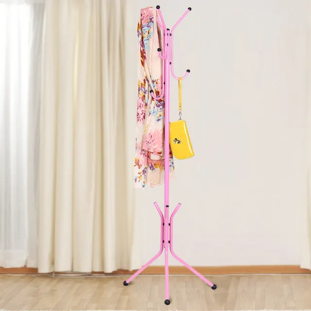 Simple Coat Rack (Pink/White or Black)