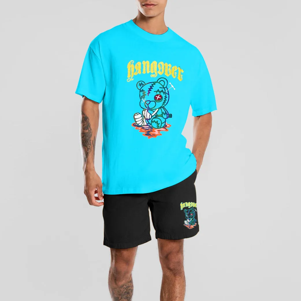 Street casual stitched bear suit