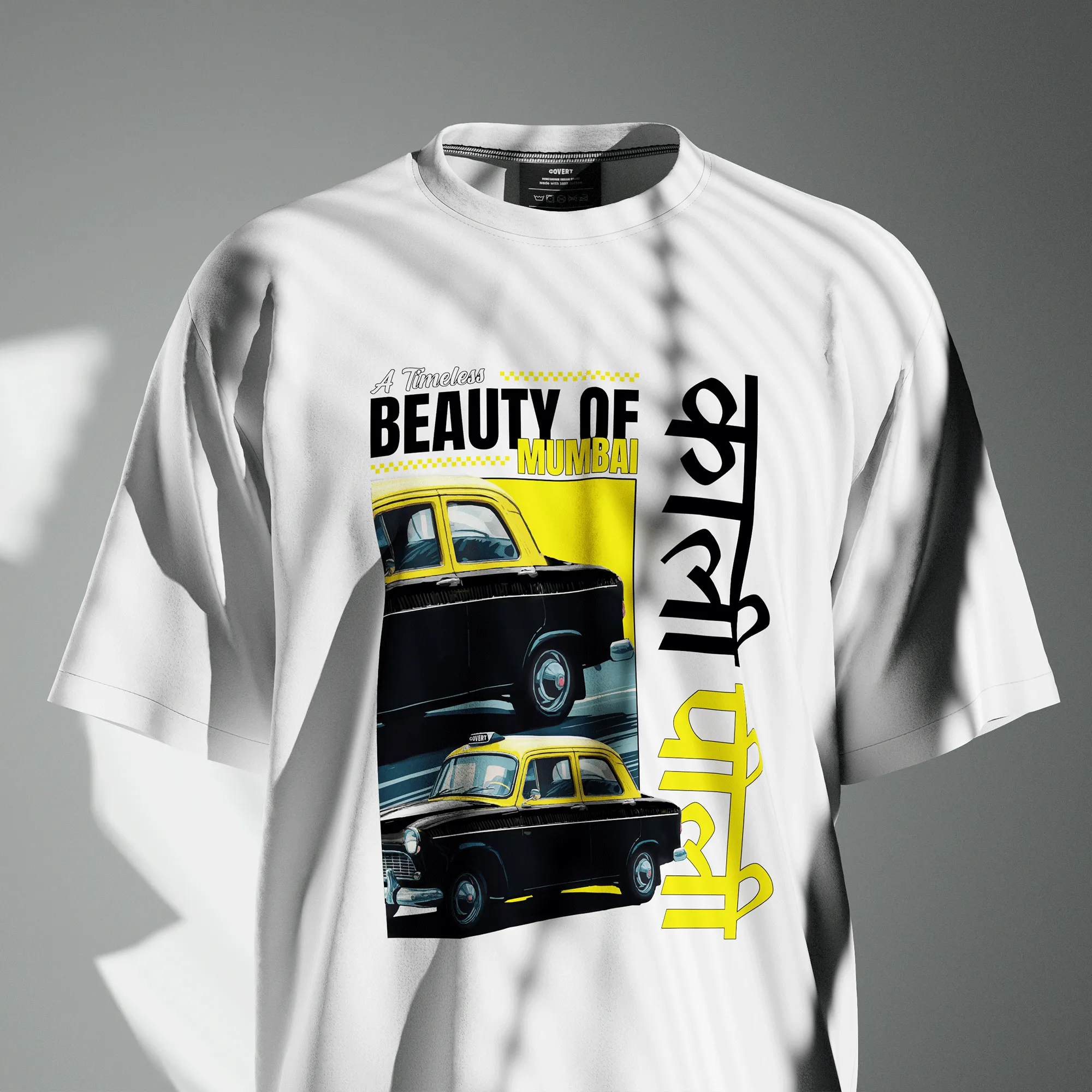 The Iconic Mumbai 'Kaali Peeli' Oversized T-shirt