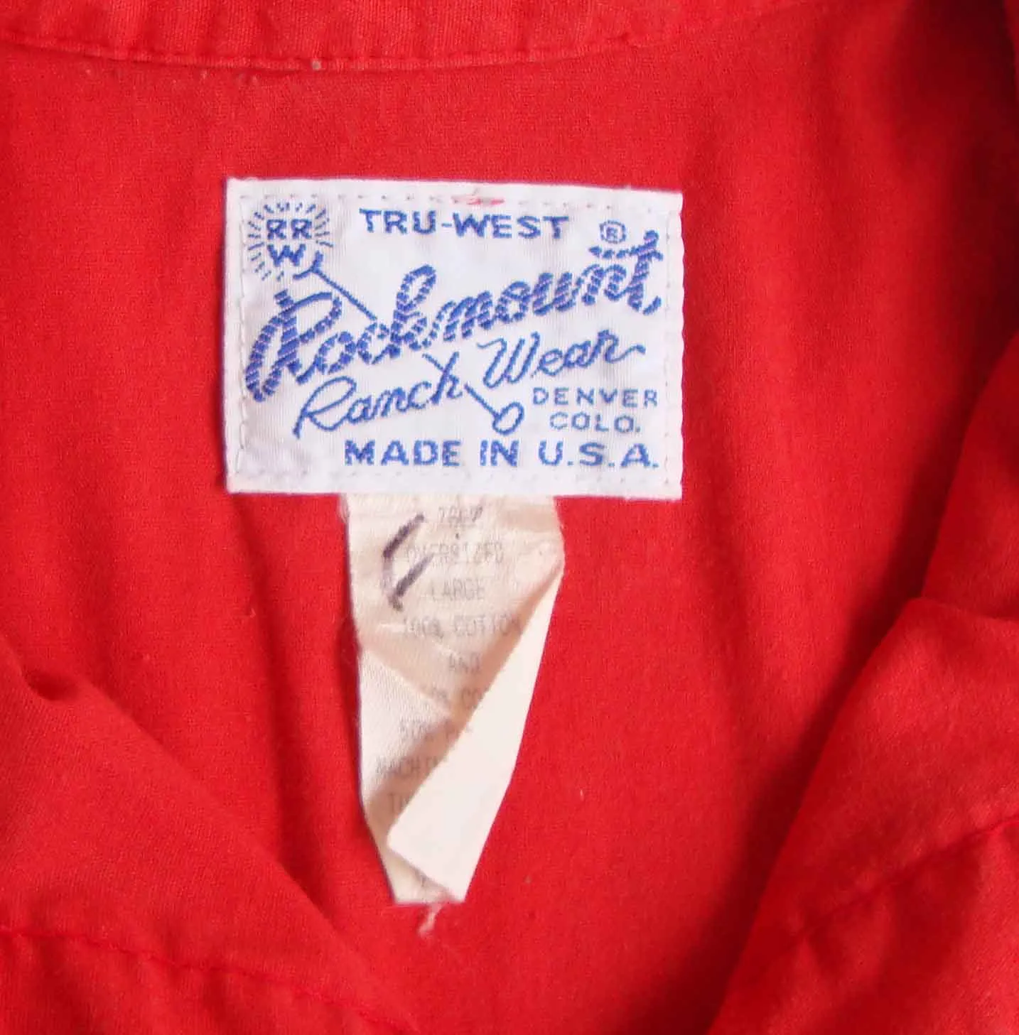 Vintage Rockmount Western Shirt Red & Purple Rodeo Boots Novelty Print L XL