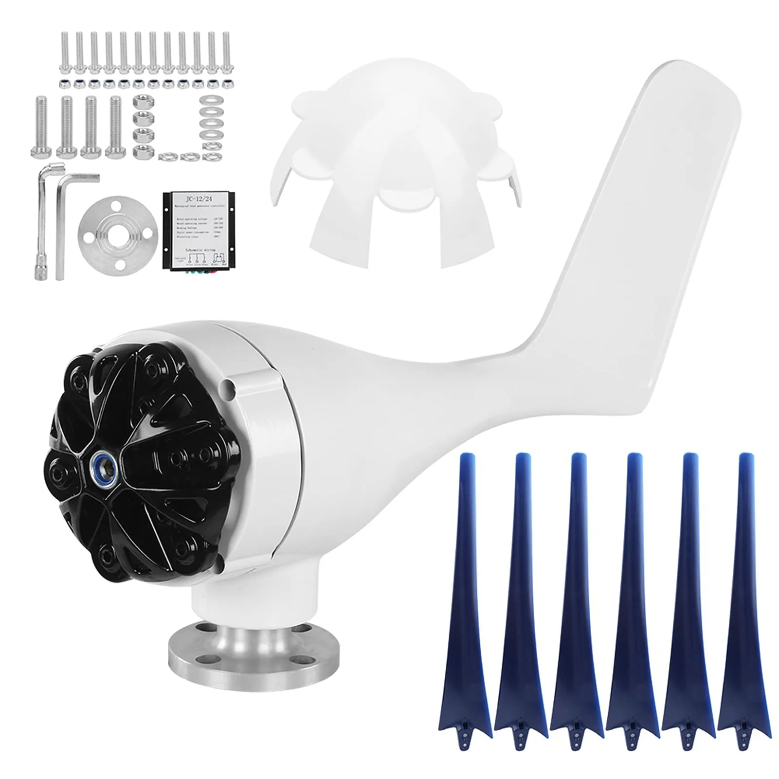 Wind Generator Kit 6 Blade Industrial Wind Turbine 24v 800W